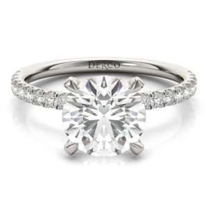 Platinum Diamond Prong Engagement Ring