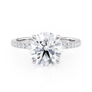Platinum Floating Engagement Ring