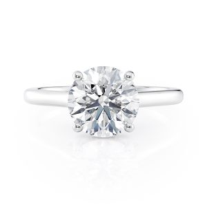 Platinum Hidden Halo Cathedral & Diamond Bridge Engagement Ring