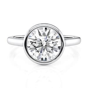 Platinum Round Bezel Solitaire