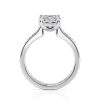 platinum radiant cut diamond with channel set princess cut lab diamonds engagement ring with radiant shape diamond