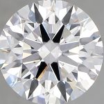 3.30-Carat Round Shape Lab Grown Diamond