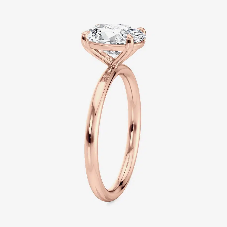 Rose Gold Oval Engagement Rings