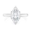 platinum gold cathedral tulip marquise solitaire with marquise shape diamond