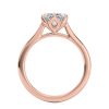 14k rose gold cathedral tulip marquise solitaire with marquise shape diamond
